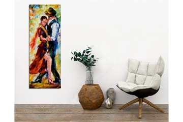 Canvastavla - Passionerad dans mellan två personer - Röd / Blå / Gul - Inredning - Tavlor & posters - Canvastavla