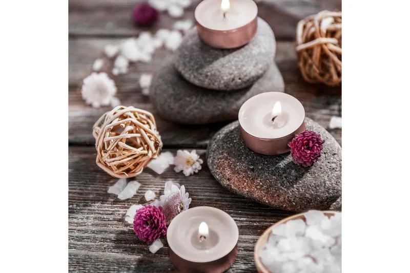 Canvastavla Pink Flowers - 40x40 cm - Inredning - Tavlor & posters - Canvastavla