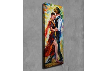 Canvastavla - Passionerad dans mellan två personer - Röd / Blå / Gul - Inredning - Tavlor & posters - Canvastavla