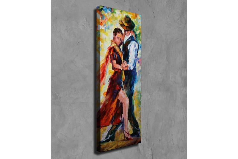 Canvastavla - Passionerad dans mellan två personer - Röd / Blå / Gul - Inredning - Tavlor & posters - Canvastavla