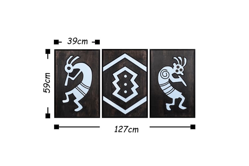 Dekoration Trätavlor - Inredning - Tavlor & posters - Canvastavla