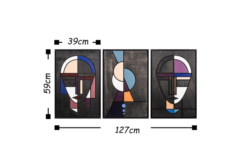 Dekoration Trätavlor - Inredning - Tavlor & posters - Canvastavla