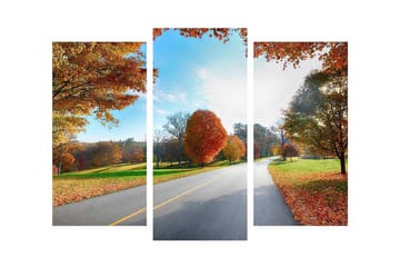 Dekorativ Canvasmålning 3 Delar - Flerfärgad - Inredning - Tavlor & posters - Canvastavla