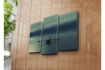 Dekorativ Canvasmålning 3 Delar - Flerfärgad - Inredning - Tavlor & posters - Canvastavla