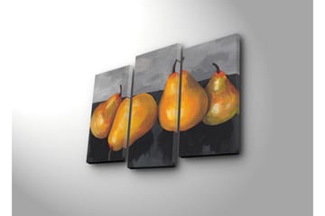 Dekorativ Canvasmålning 3 Delar - Flerfärgad - Inredning - Tavlor & posters - Canvastavla