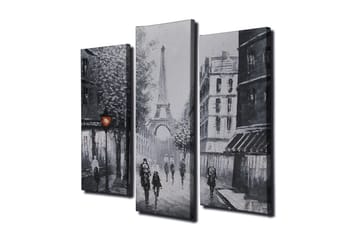 Dekorativ Canvasmålning 3 Delar - Flerfärgad - Inredning - Tavlor & posters - Canvastavla