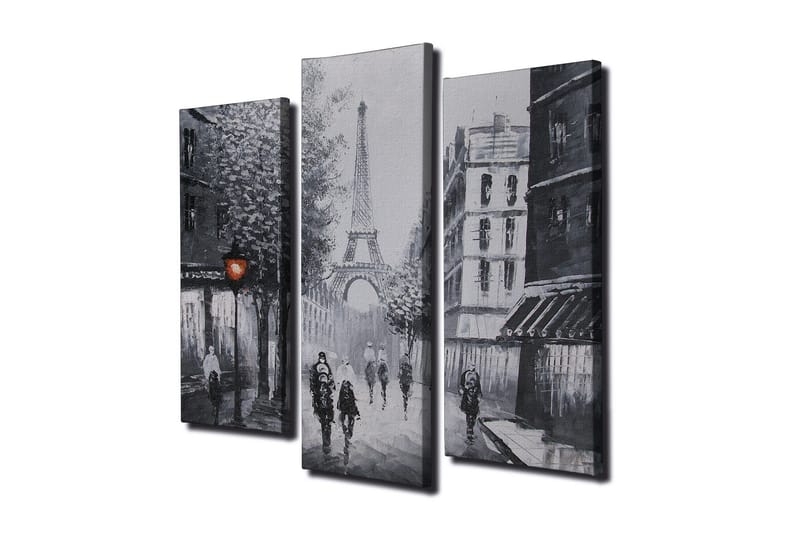 Dekorativ Canvasmålning 3 Delar - Flerfärgad - Inredning - Tavlor & posters - Canvastavla