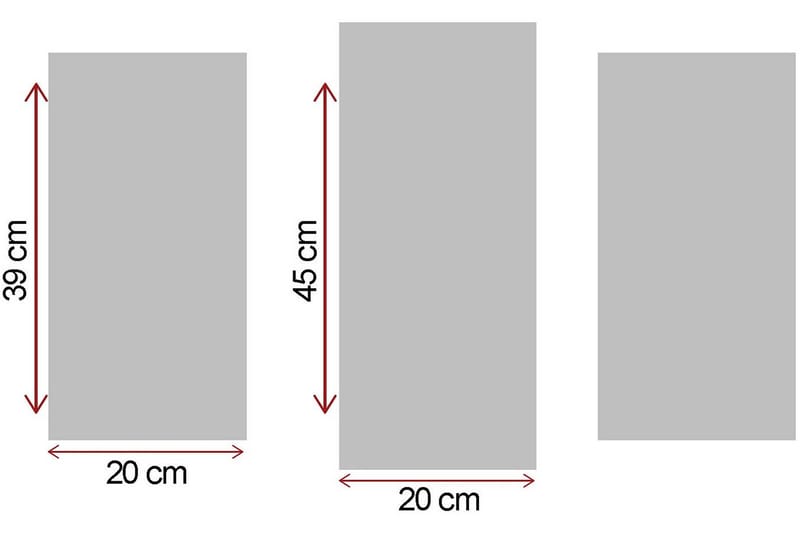 Dekorativ Canvasmålning 3 Delar - Flerfärgad - Inredning - Tavlor & posters - Canvastavla