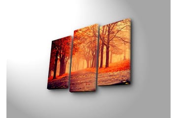 Dekorativ Canvasmålning 3 Delar - Flerfärgad - Inredning - Tavlor & posters - Canvastavla