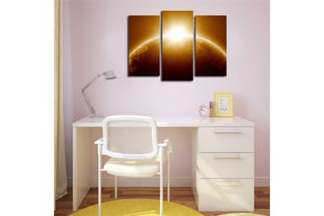 Dekorativ Canvasmålning 3 Delar - Flerfärgad - Inredning - Tavlor & posters - Canvastavla