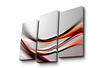 Dekorativ Canvasmålning 3 Delar - Flerfärgad - Inredning - Tavlor & posters - Canvastavla