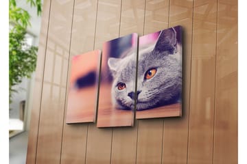 Dekorativ Canvasmålning 3 Delar - Flerfärgad - Inredning - Tavlor & posters - Canvastavla