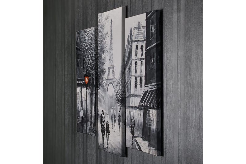 Dekorativ Canvasmålning 3 Delar - Flerfärgad - Inredning - Tavlor & posters - Canvastavla