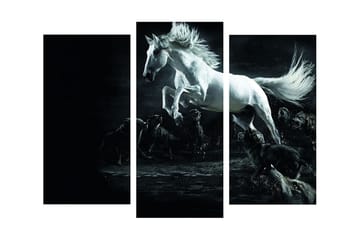 Dekorativ Canvasmålning 3 Delar - Flerfärgad - Inredning - Tavlor & posters - Canvastavla