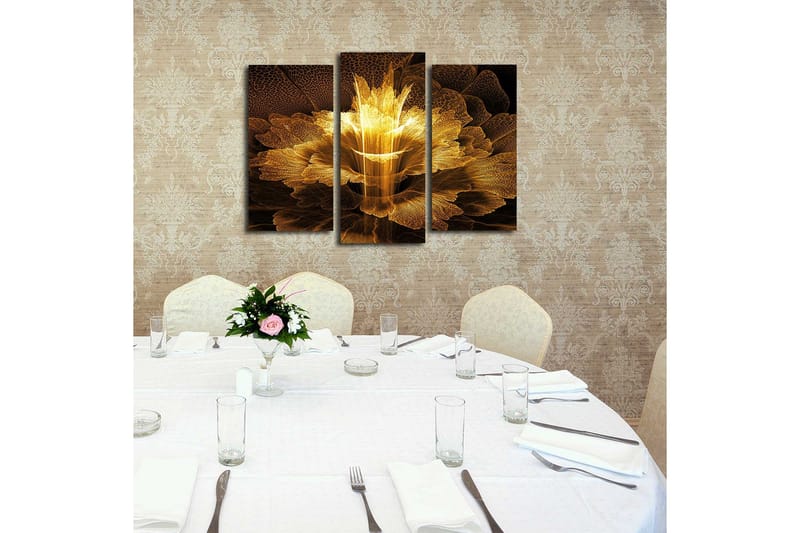 Dekorativ Canvasmålning 3 Delar - Flerfärgad - Inredning - Tavlor & posters - Canvastavla