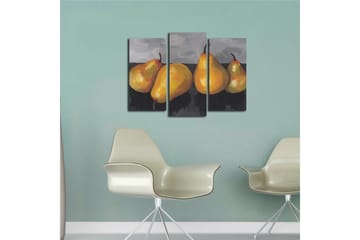 Dekorativ Canvasmålning 3 Delar - Flerfärgad - Inredning - Tavlor & posters - Canvastavla