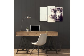 Dekorativ Canvasmålning 3 Delar - Flerfärgad - Inredning - Tavlor & posters - Canvastavla