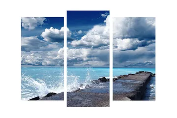 Dekorativ Canvasmålning 3 Delar - Flerfärgad - Inredning - Tavlor & posters - Canvastavla