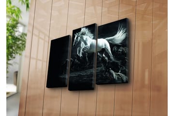 Dekorativ Canvasmålning 3 Delar - Flerfärgad - Inredning - Tavlor & posters - Canvastavla