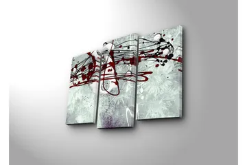 Dekorativ Canvasmålning 3 Delar - Flerfärgad - Inredning - Tavlor & posters - Canvastavla