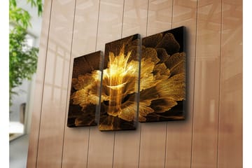 Dekorativ Canvasmålning 3 Delar - Flerfärgad - Inredning - Tavlor & posters - Canvastavla