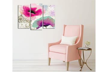 Dekorativ Canvasmålning 3 Delar - Flerfärgad - Inredning - Tavlor & posters - Canvastavla