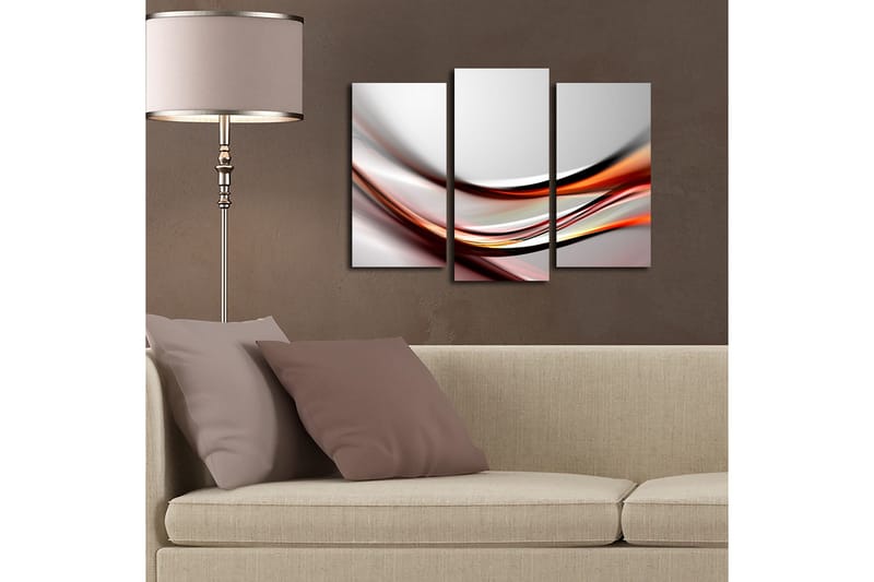 Dekorativ Canvasmålning 3 Delar - Flerfärgad - Inredning - Tavlor & posters - Canvastavla