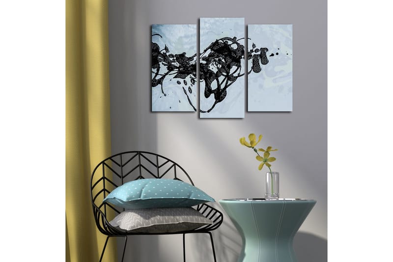 Dekorativ Canvasmålning 3 Delar - Flerfärgad - Inredning - Tavlor & posters - Canvastavla