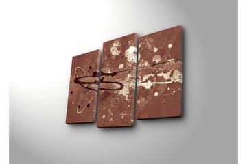 Dekorativ Canvasmålning 3 Delar - Flerfärgad - Inredning - Tavlor & posters - Canvastavla