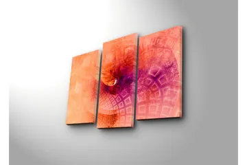 Dekorativ Canvasmålning 3 Delar - Flerfärgad - Inredning - Tavlor & posters - Canvastavla