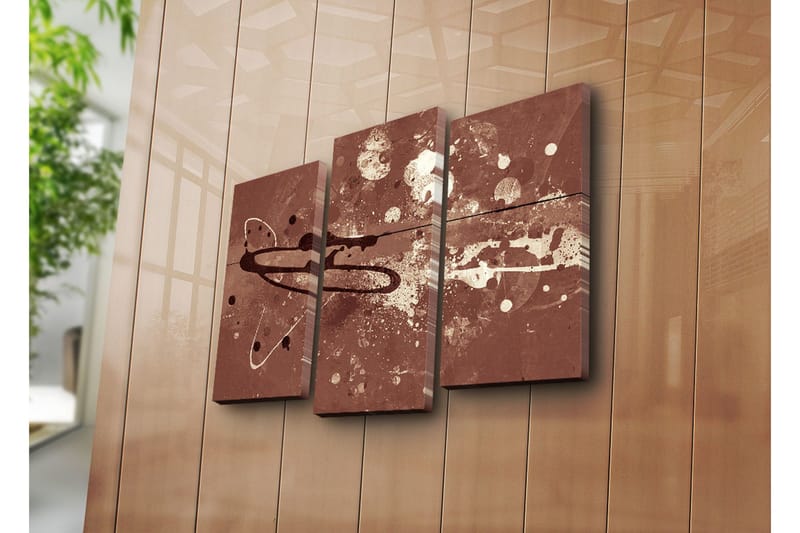 Dekorativ Canvasmålning 3 Delar - Flerfärgad - Inredning - Tavlor & posters - Canvastavla