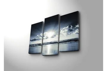 Dekorativ Canvasmålning 3 Delar - Flerfärgad - Inredning - Tavlor & posters - Canvastavla