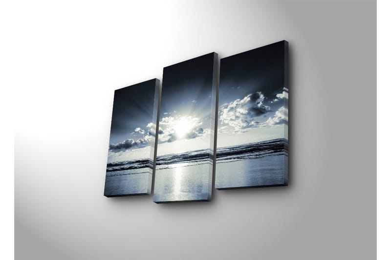 Dekorativ Canvasmålning 3 Delar - Flerfärgad - Inredning - Tavlor & posters - Canvastavla