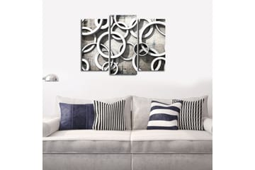 Dekorativ Canvasmålning 3 Delar - Flerfärgad - Inredning - Tavlor & posters - Canvastavla