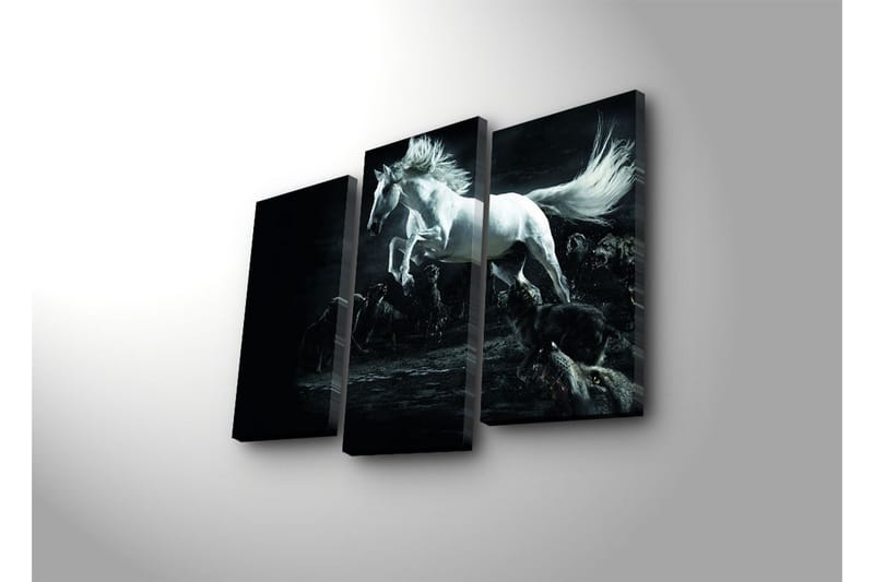 Dekorativ Canvasmålning 3 Delar - Flerfärgad - Inredning - Tavlor & posters - Canvastavla