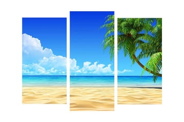 Dekorativ Canvasmålning 3 Delar - Flerfärgad - Inredning - Tavlor & posters - Canvastavla