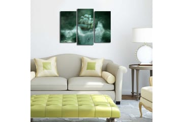 Dekorativ Canvasmålning 3 Delar - Flerfärgad - Inredning - Tavlor & posters - Canvastavla