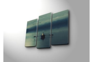 Dekorativ Canvasmålning 3 Delar - Flerfärgad - Inredning - Tavlor & posters - Canvastavla