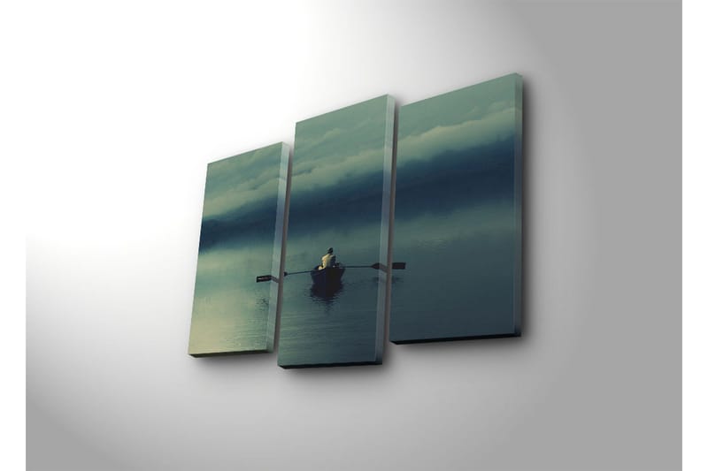 Dekorativ Canvasmålning 3 Delar - Flerfärgad - Inredning - Tavlor & posters - Canvastavla