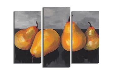 Dekorativ Canvasmålning 3 Delar - Flerfärgad - Inredning - Tavlor & posters - Canvastavla