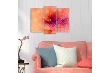 Dekorativ Canvasmålning 3 Delar - Flerfärgad - Inredning - Tavlor & posters - Canvastavla