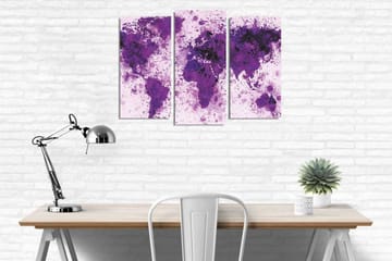 Dekorativ Canvasmålning 3 Delar - Flerfärgad - Inredning - Tavlor & posters - Canvastavla