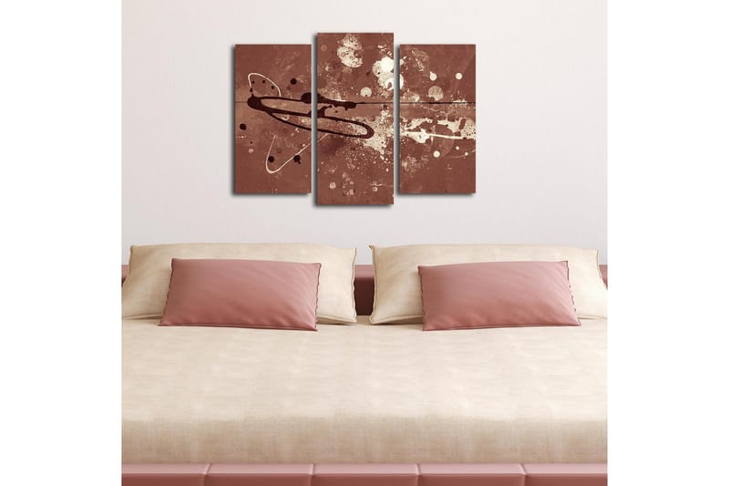 Dekorativ Canvasmålning 3 Delar - Flerfärgad - Inredning - Tavlor & posters - Canvastavla