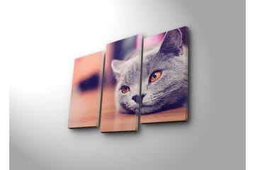 Dekorativ Canvasmålning 3 Delar - Flerfärgad - Inredning - Tavlor & posters - Canvastavla