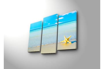 Dekorativ Canvasmålning 3 Delar - Flerfärgad - Inredning - Tavlor & posters - Canvastavla