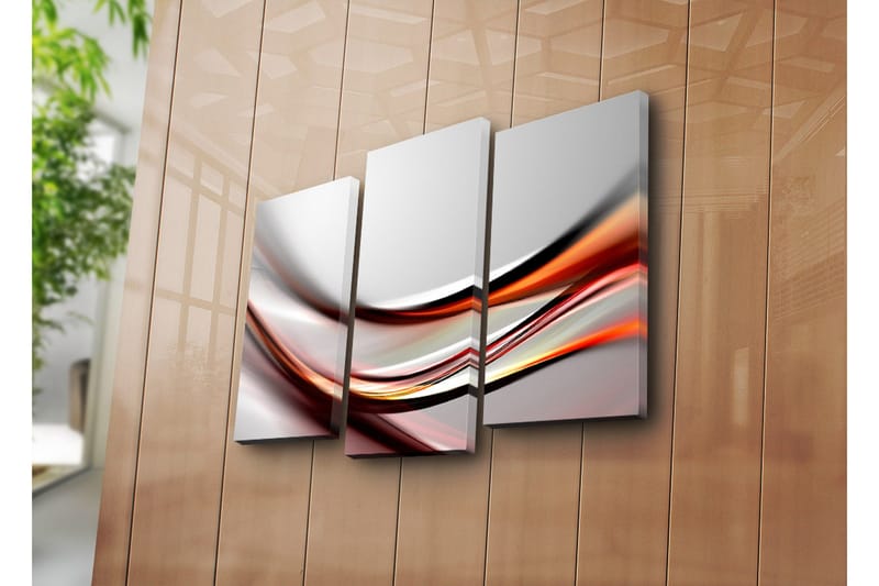 Dekorativ Canvasmålning 3 Delar - Flerfärgad - Inredning - Tavlor & posters - Canvastavla