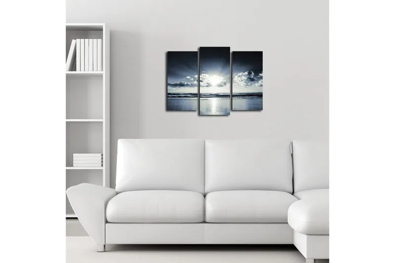 Dekorativ Canvasmålning 3 Delar - Flerfärgad - Inredning - Tavlor & posters - Canvastavla