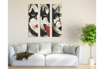 Dekorativ Canvasmålning 3 Delar - Flerfärgad - Inredning - Tavlor & posters - Canvastavla