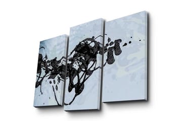 Dekorativ Canvasmålning 3 Delar - Flerfärgad - Inredning - Tavlor & posters - Canvastavla