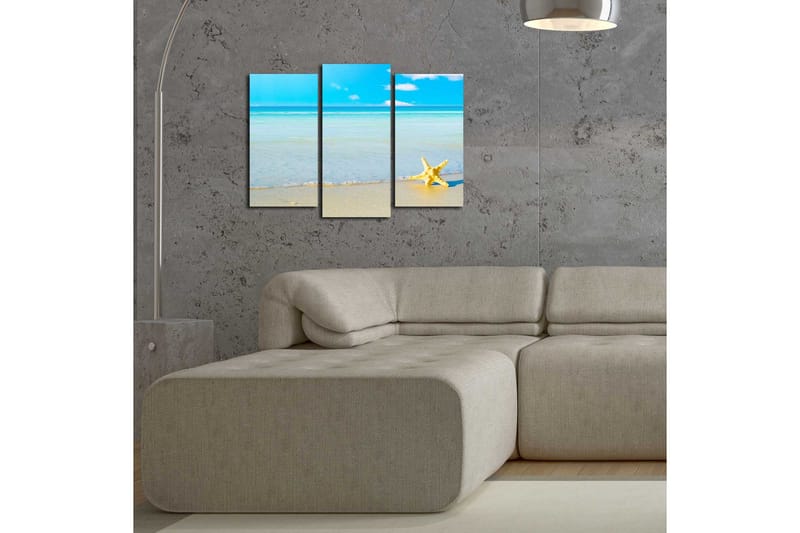 Dekorativ Canvasmålning 3 Delar - Flerfärgad - Inredning - Tavlor & posters - Canvastavla